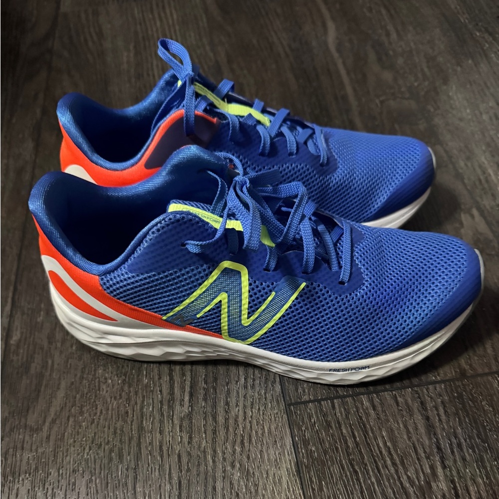 New Balance Blue and Orange Athletic Sneakers